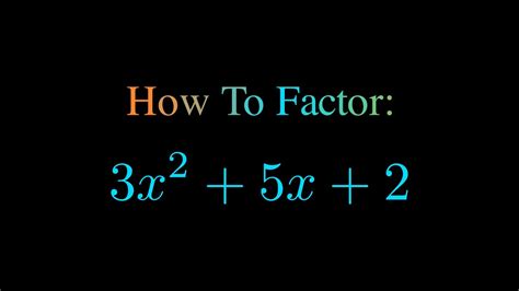 We usually substitute the general value to x x when factorizing the rational coefficient polynomials. . Factor 3x 2 x 3